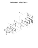 Microwave door parts