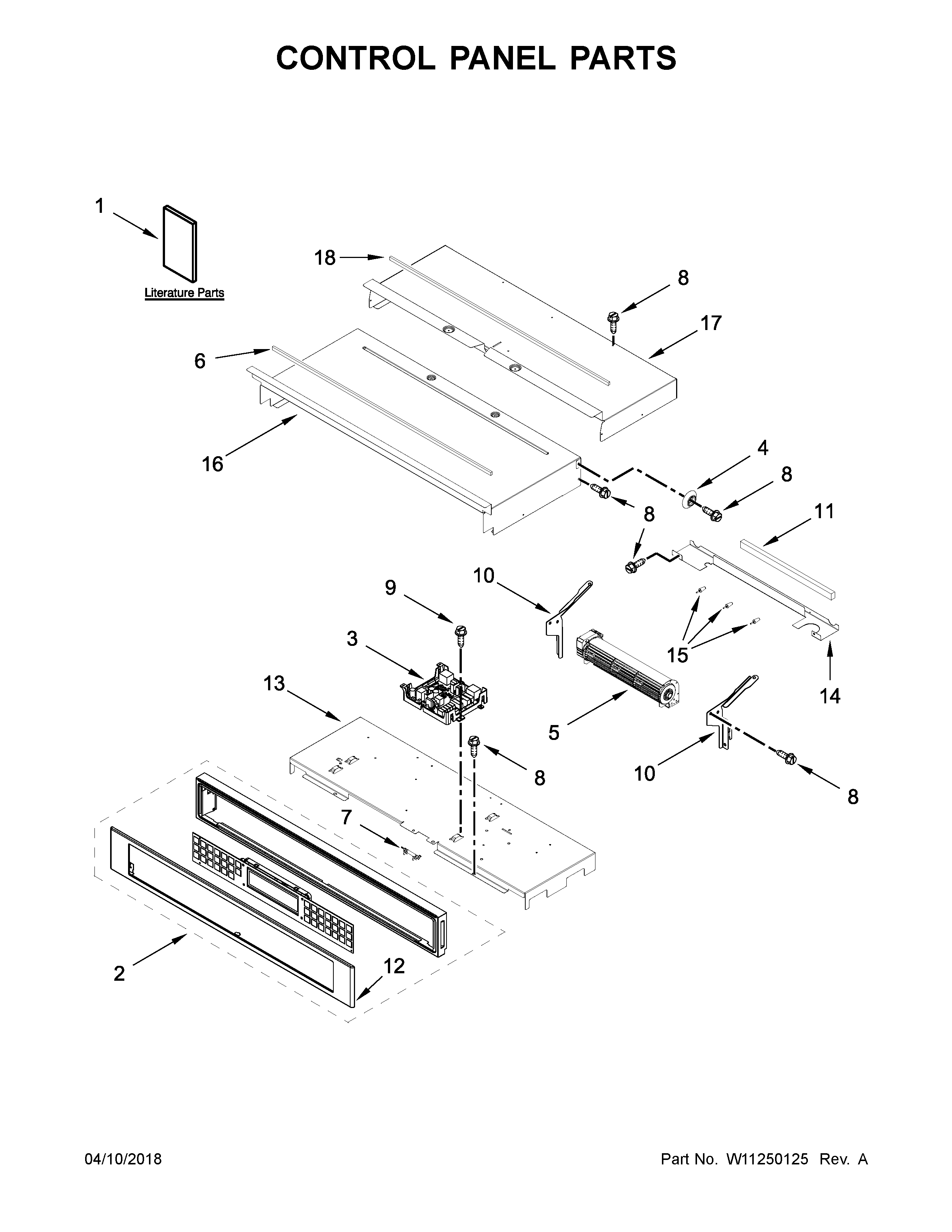 Control panel parts