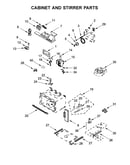 Cabinet and stirrer parts