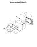 Microwave door parts