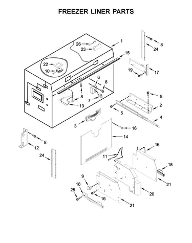 Freezer liner parts