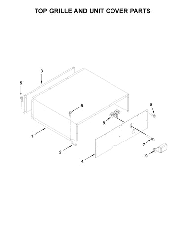 Top grille and unit cover parts