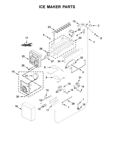Ice maker parts