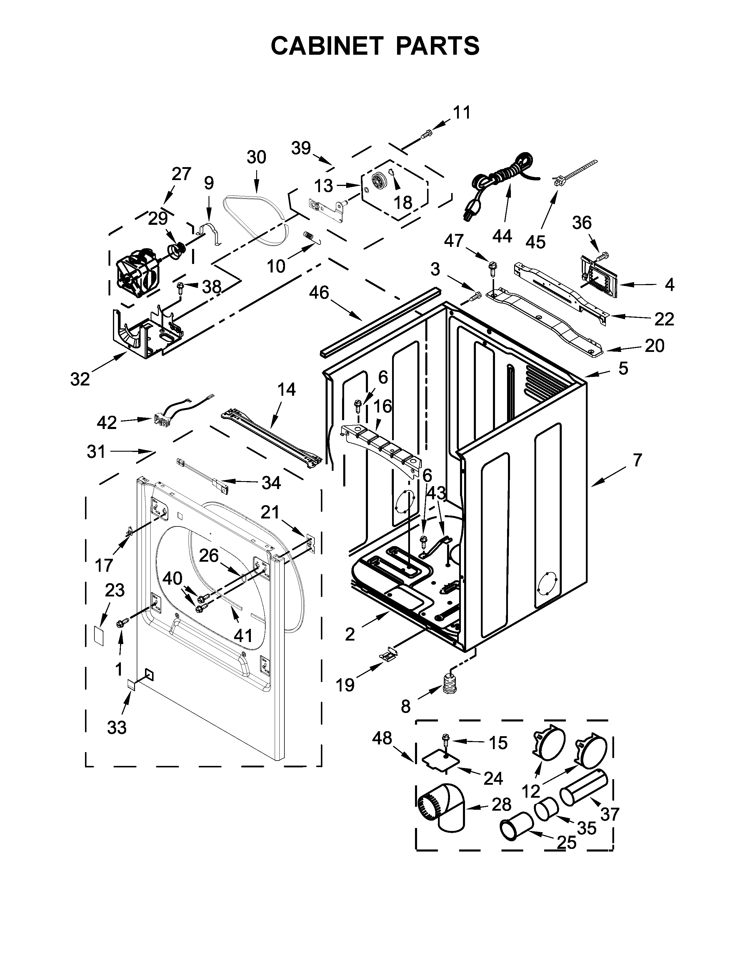 Cabinet parts