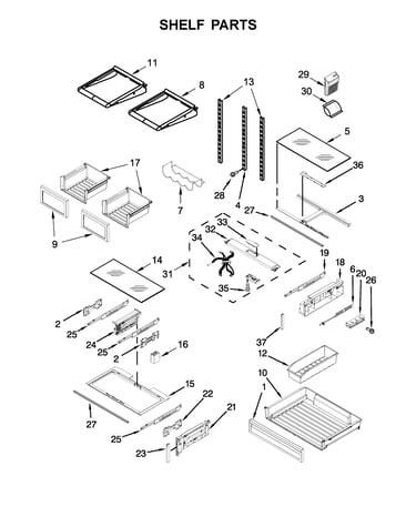 Shelf parts
