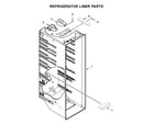 Whirlpool WRS322FNAM01 refrigerator liner parts diagram