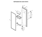 Whirlpool WRS322FNAM01 refrigerator door parts diagram