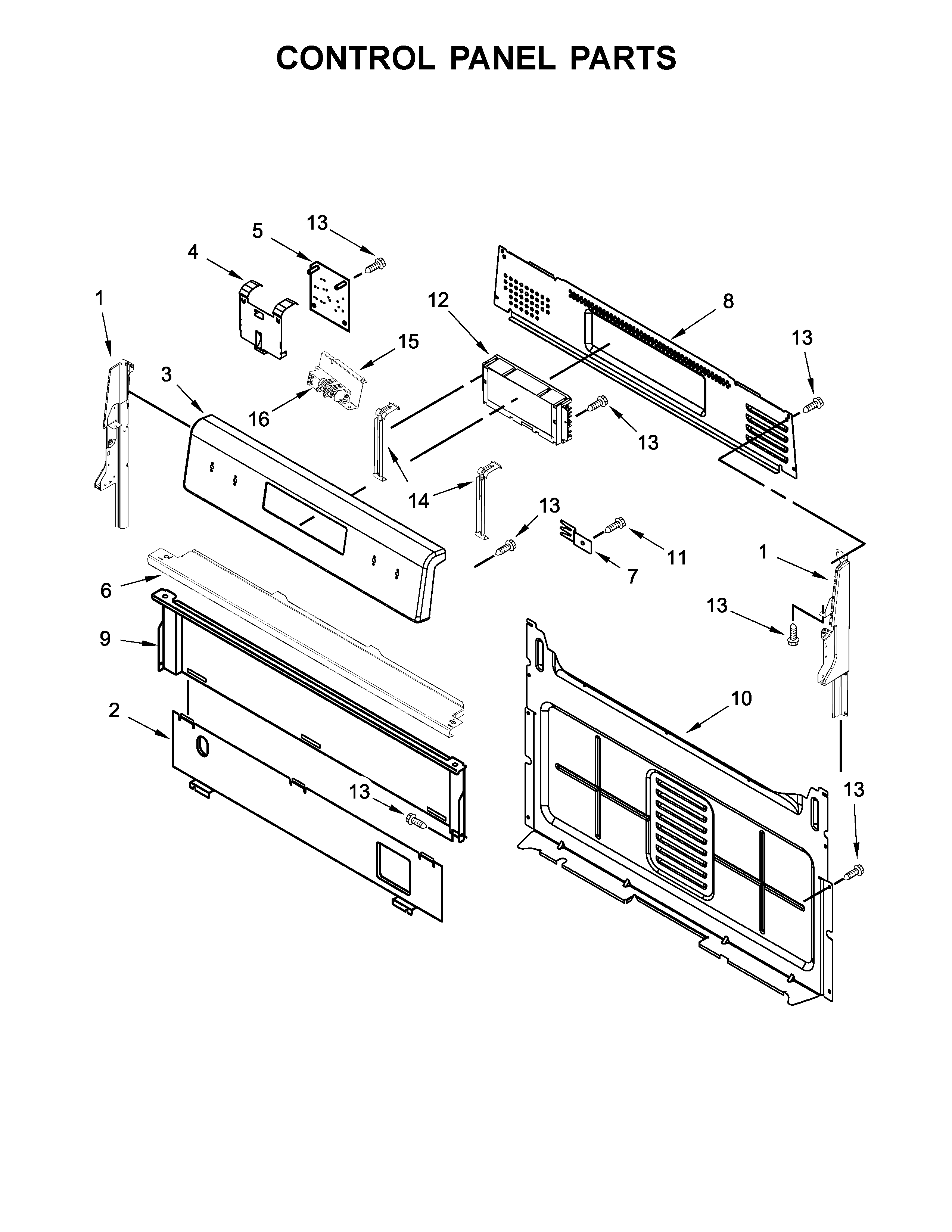 Control panel parts