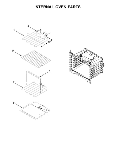 Internal oven parts