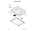 Whirlpool WFE525S0HS1 cooktop parts diagram