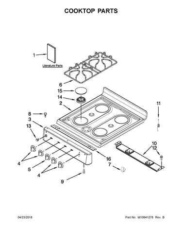 Cooktop parts