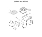 Amana AGG222VDW2 oven and broiler parts diagram