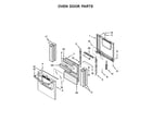 Amana AGG222VDW2 oven door parts diagram