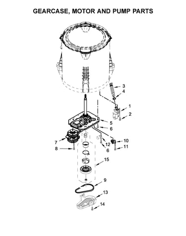 Gearcase, motor and pump parts