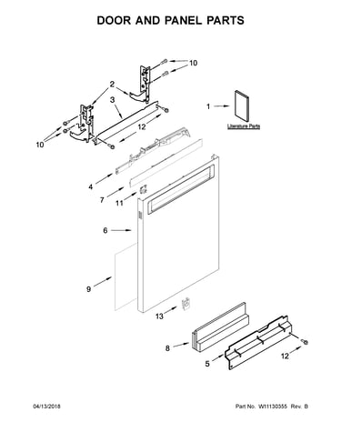 Door and panel parts
