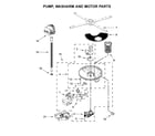 KitchenAid KDPE234GBS0 pump, washarm and motor parts diagram