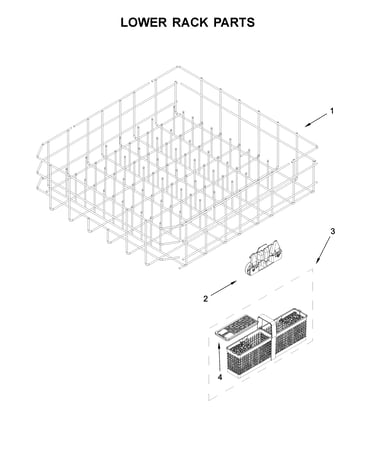 Lower rack parts