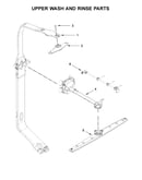 Upper wash and rinse parts
