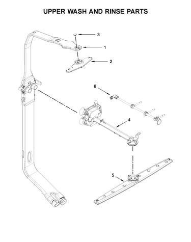 Upper wash and rinse parts