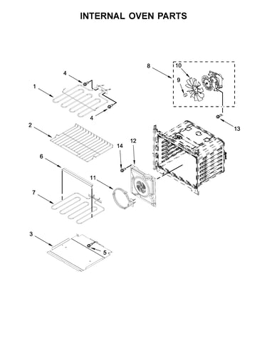Internal oven parts