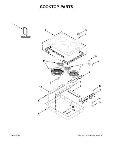 Cooktop parts