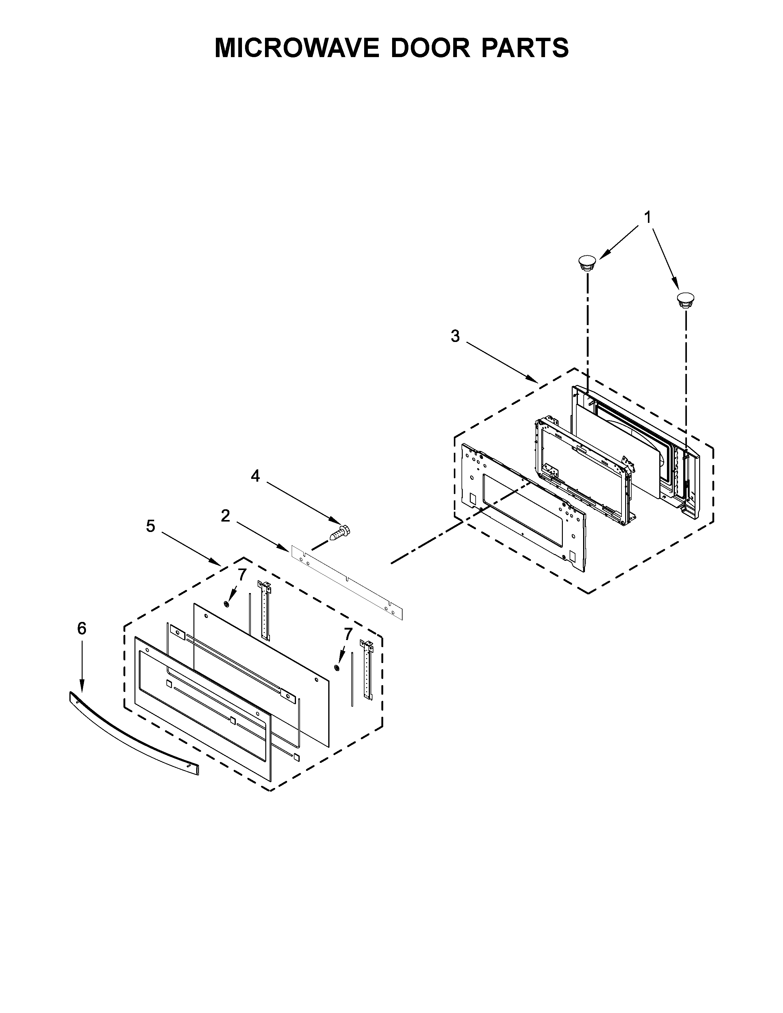 MICROWAVE DOOR PARTS