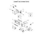 Whirlpool WOC54EC0HW01 cabinet and stirrer parts diagram