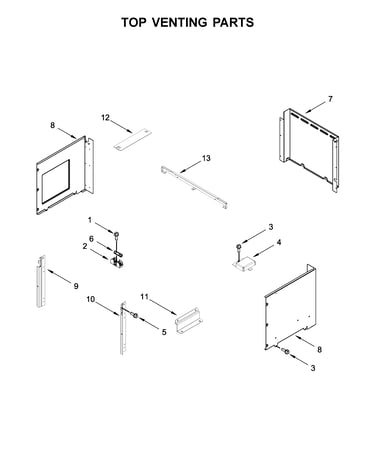 Top venting parts