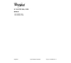 Whirlpool WOS11EM4EB01 cover sheet diagram