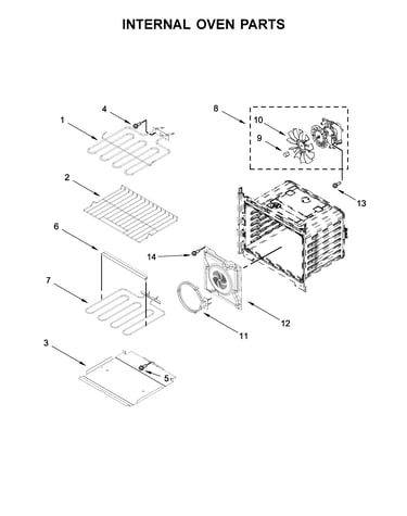 Internal oven parts