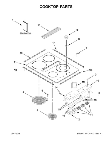 Cooktop parts