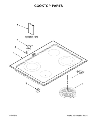 Cooktop parts