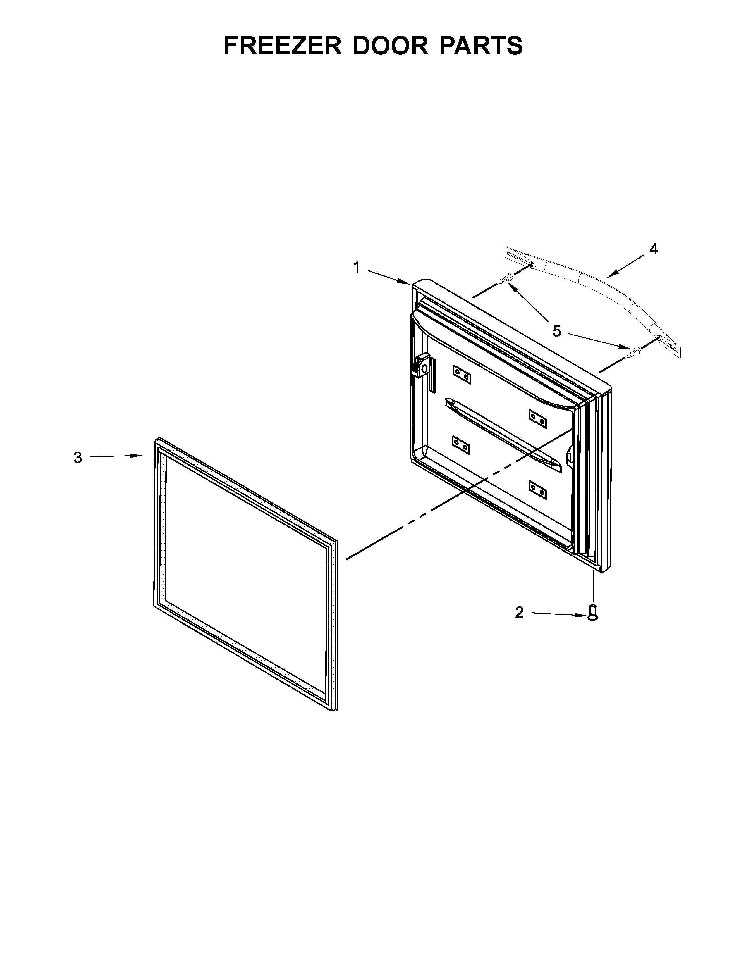 Freezer door parts