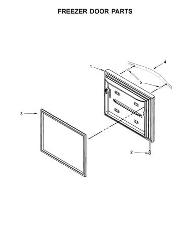 Freezer door parts