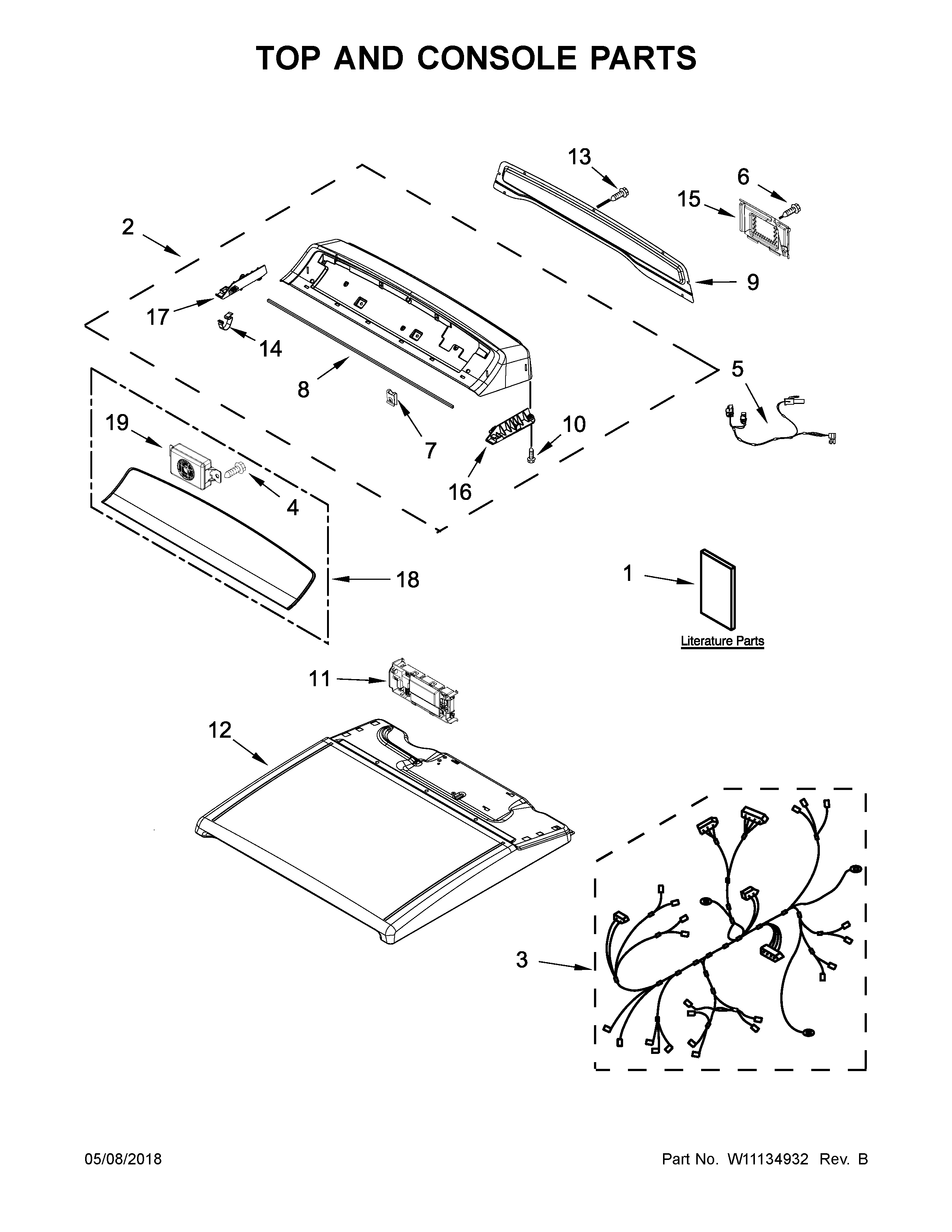 TOP AND CONSOLE PARTS