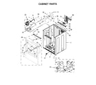 Whirlpool WED8500DR4 cabinet parts diagram