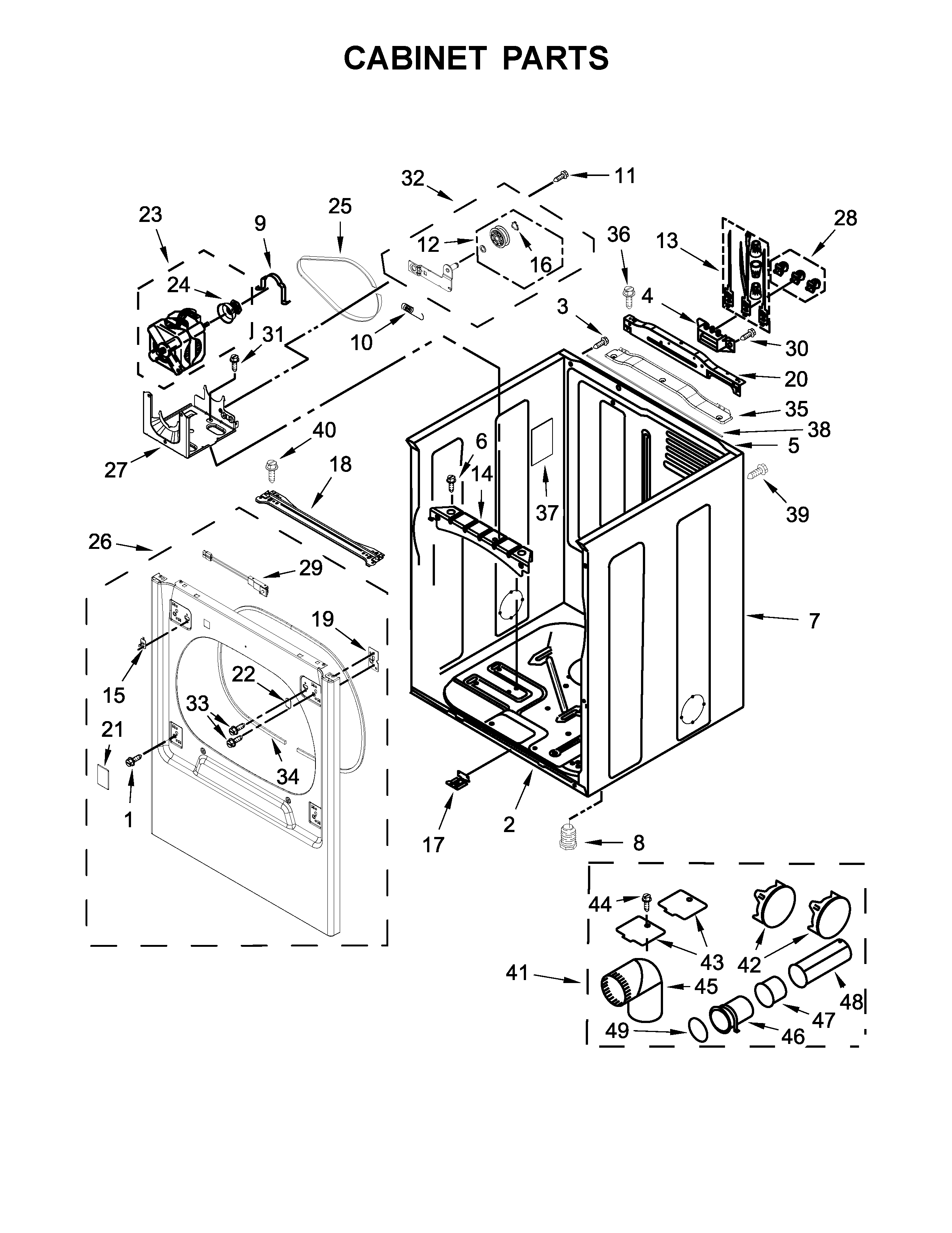 Cabinet parts
