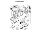 Whirlpool WED8500DC4 bulkhead parts diagram