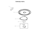 Whirlpool WMH31017HW0 turntable parts diagram