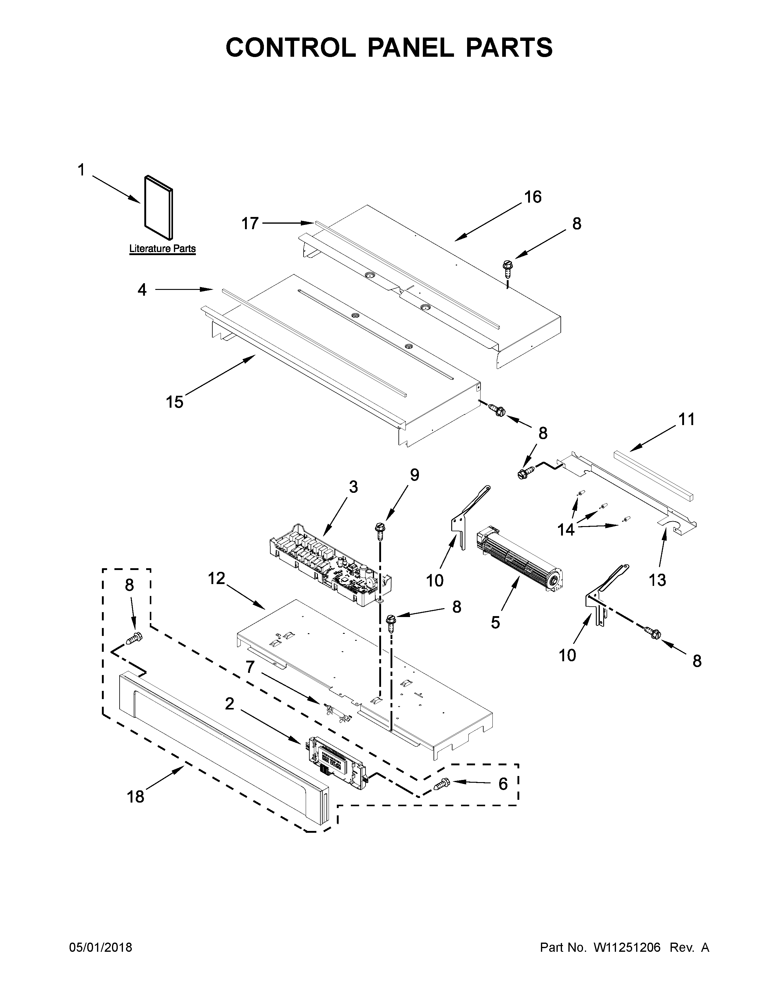 Control panel parts