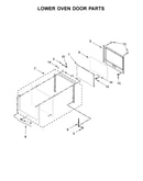 Lower oven door parts