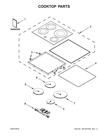 Cooktop parts