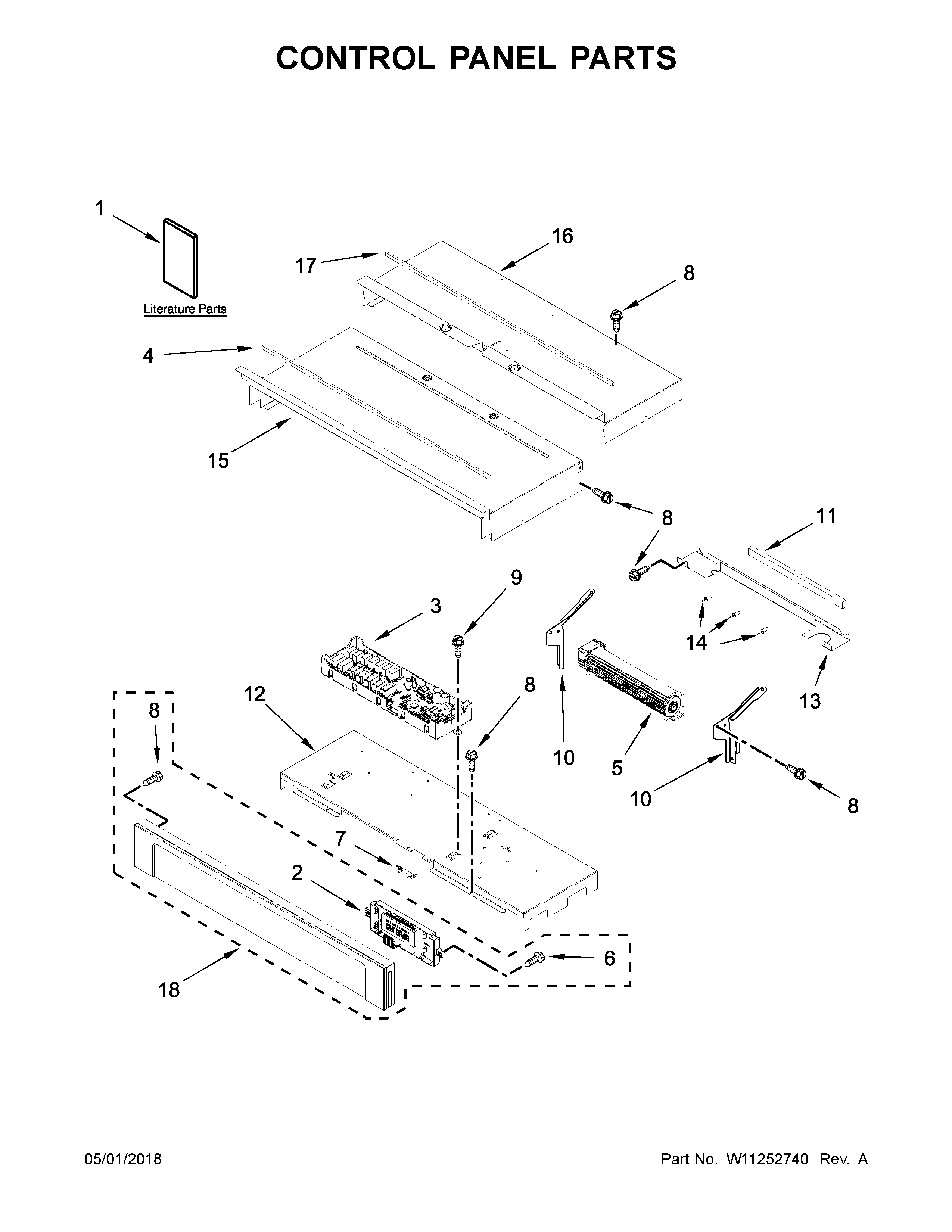 Control panel parts