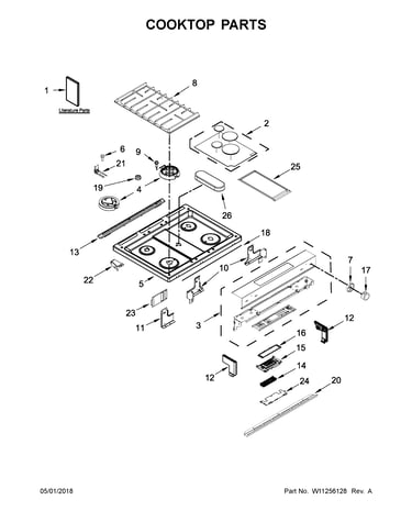 Cooktop parts