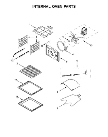 Internal oven parts