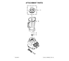 KitchenAid KSB1575QOB0 attachment parts diagram