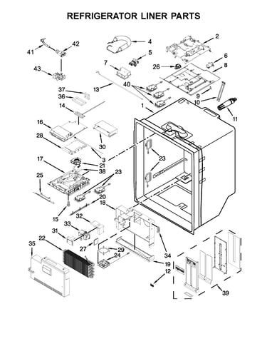 Refrigerator liner parts