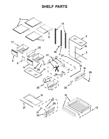 Shelf parts