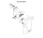 KitchenAid KRSF505EWH01 air flow parts diagram
