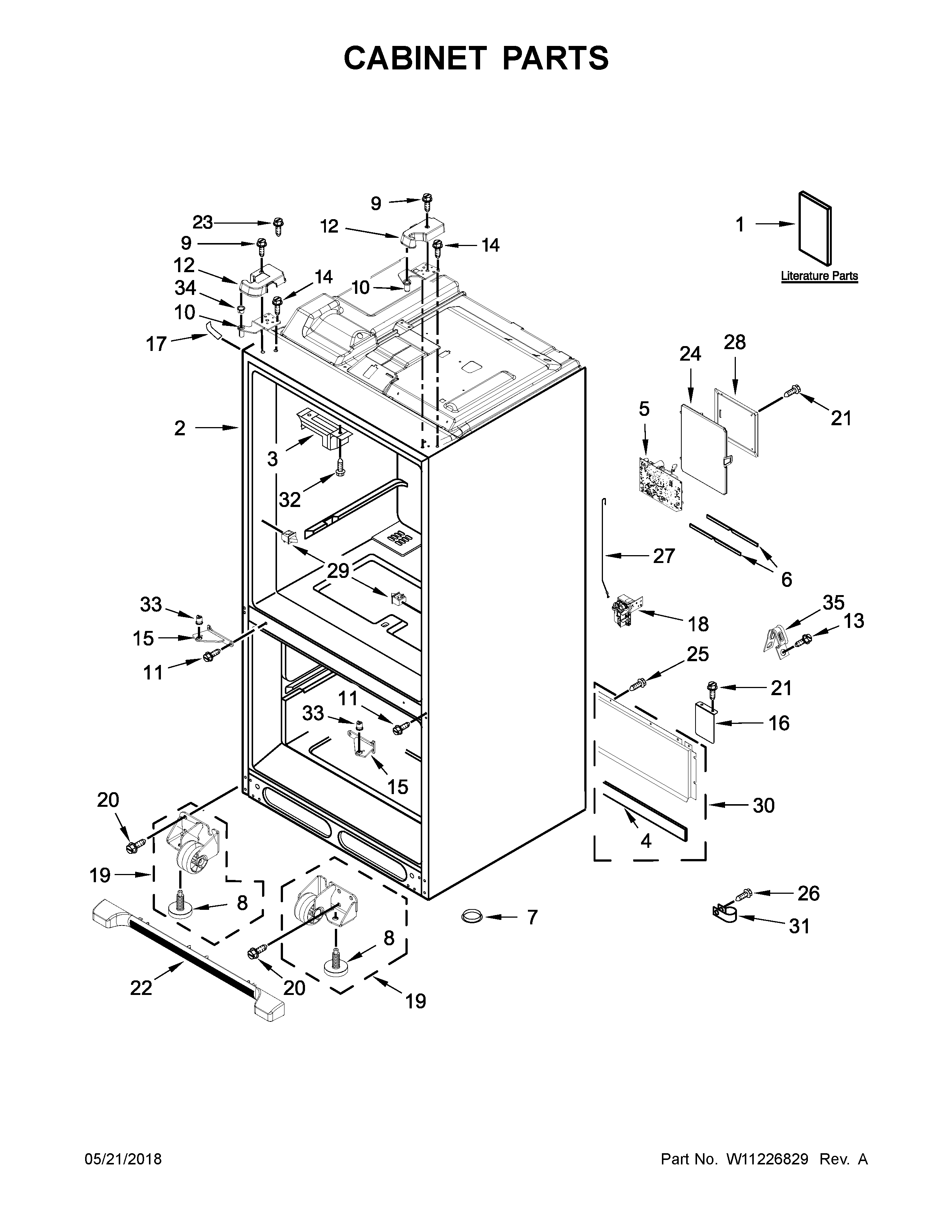 Cabinet parts